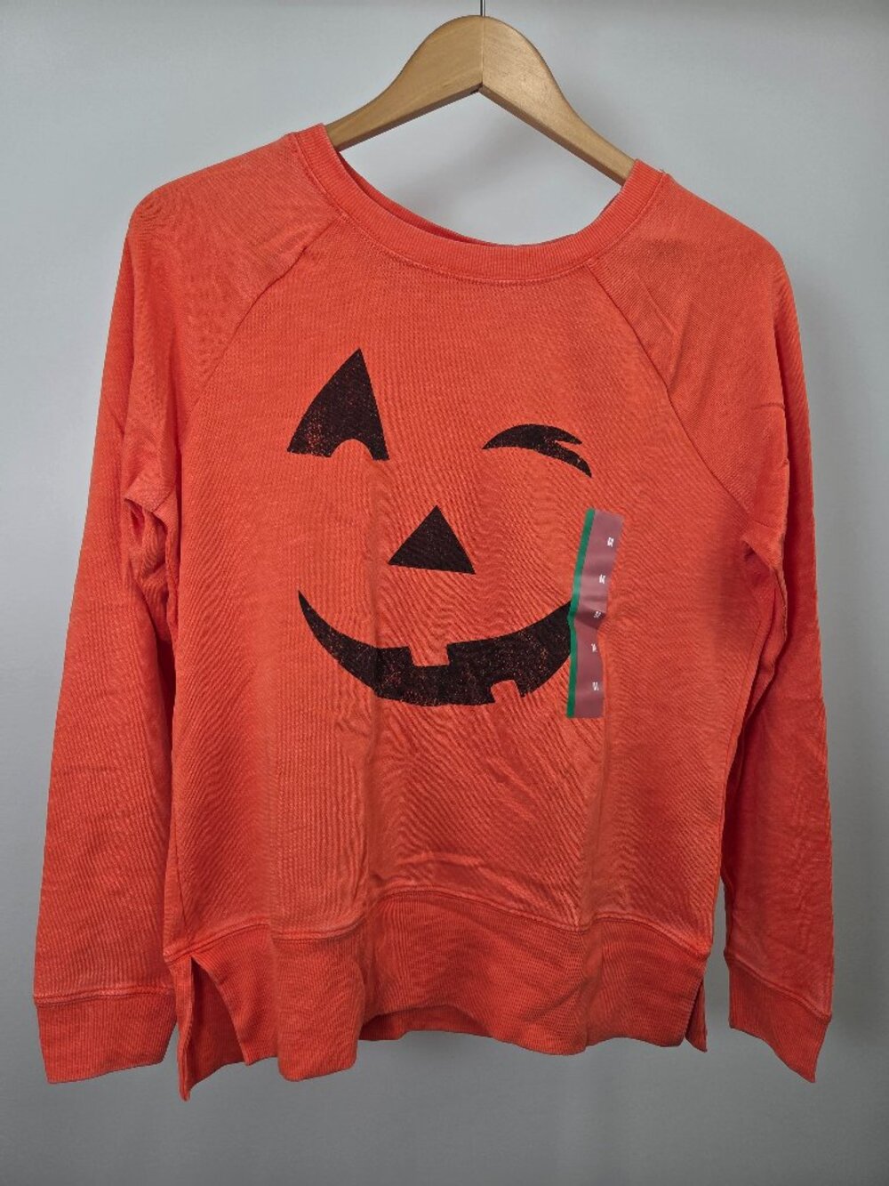 Grayson Threads Sweatshirt Women's Medium Orange Halloween Pumpkin Pullover